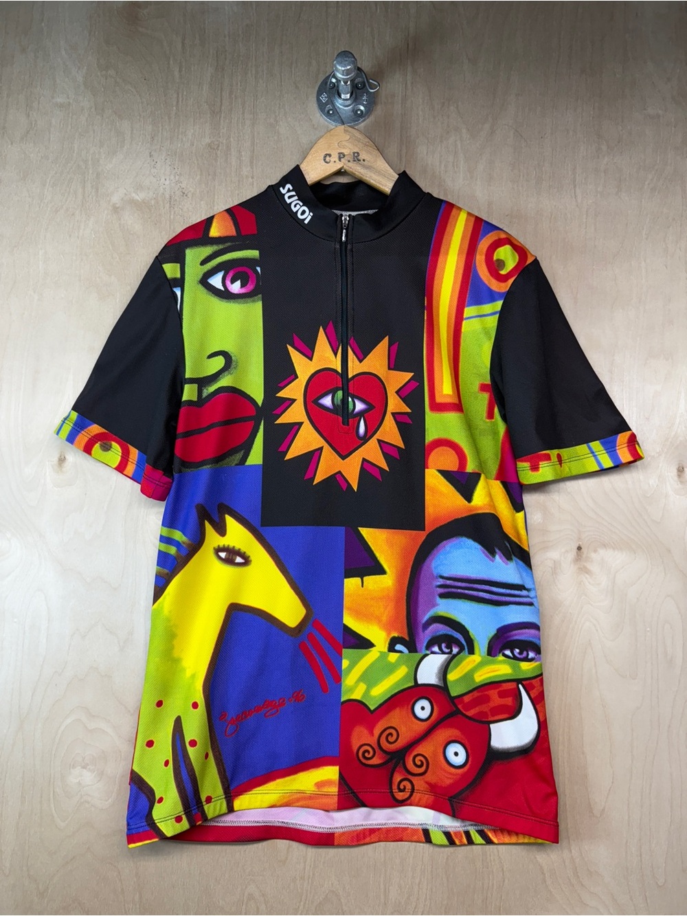 SUGOI x Joe Average Multicolor Abstract Art Cycling Jersey